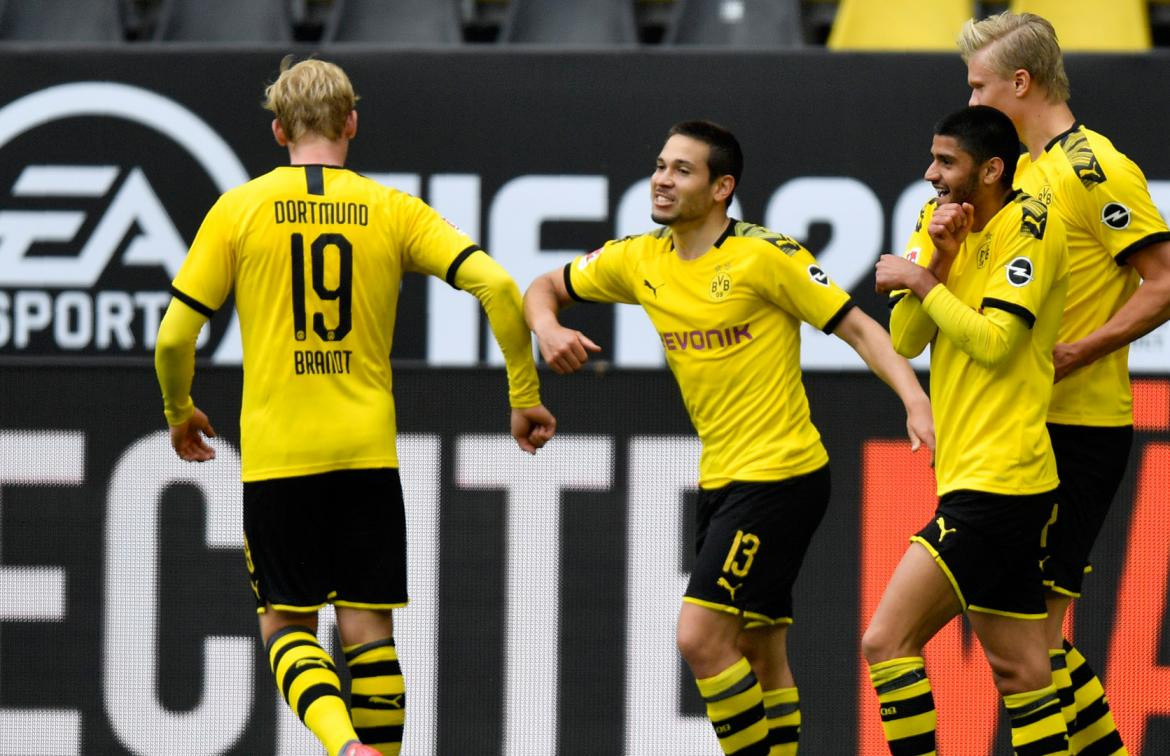 Festejo del Borussia Dortmund en el reinicio de la Bundesliga tras coronavirus, AGENCIA NA