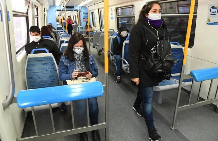 Transporte público, trenes, coronavirus en Argentina