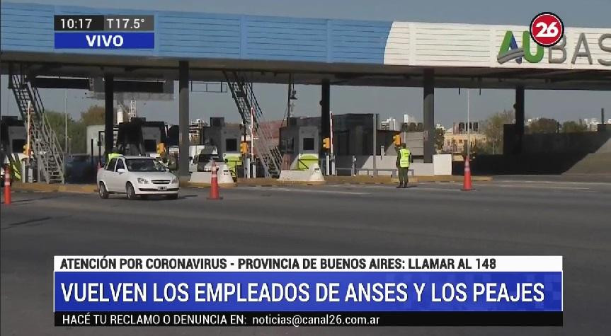 Empleados de Anses y Peajes vuelven 