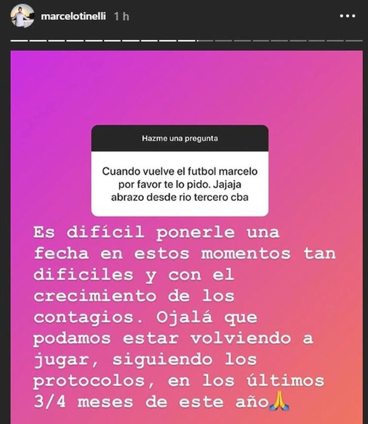 Marcelo Tinelli Instagram Fútbol