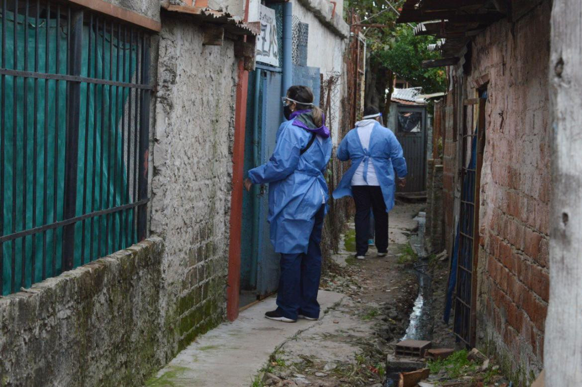 Operativo en Villa Azul, coronavirus, NA