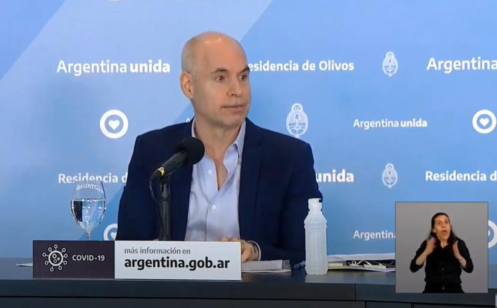 Horacio Rodríguez Larreta, anuncios por cuarentena, NA