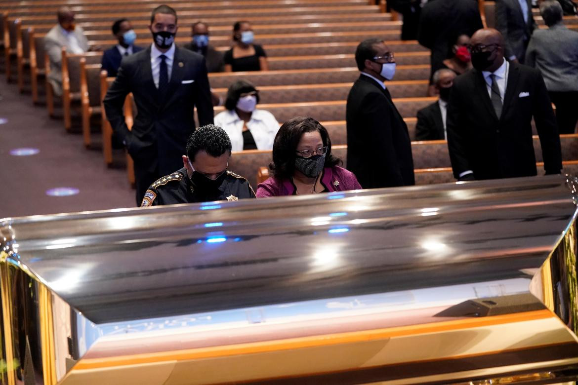 Velorio de George Floyd, afroamericano asesinado, REUTERS