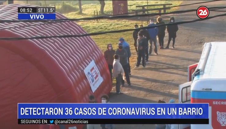 Coronavirus, Argentina, Barrio San Jorge, Canal 26