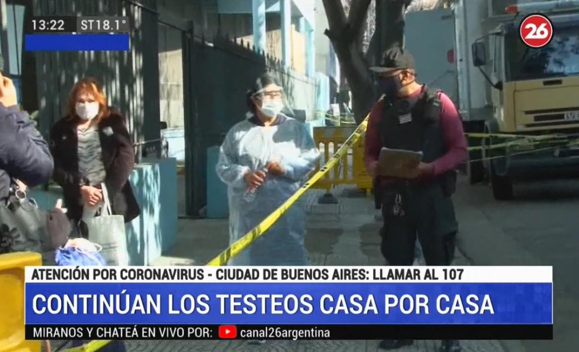 Operativo Detectar en Flores - Coronavirus en la Ciudad, CANAL 26