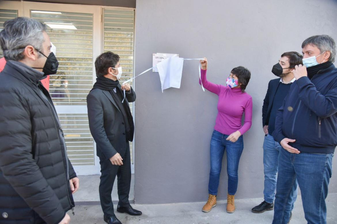 Axel Kicillof, Mayra Mendoza y Máximo Kirchner en Quilmes