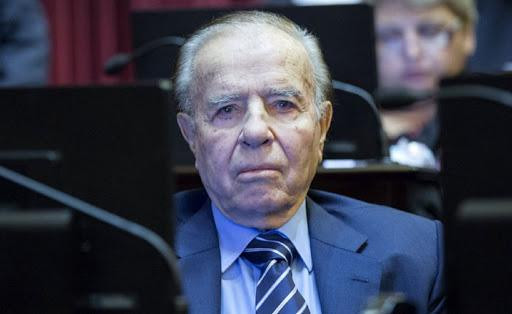 Carlos Menem, ex presidente de Argentina, Senador