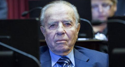 Carlos Menem, ex presidente de Argentina, Senador