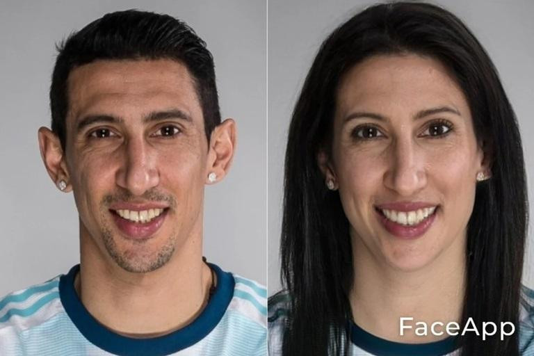 Ángel Di María FaceApp