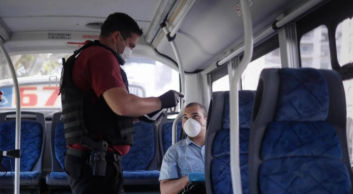 Controles en el transporte público, AMBA, coronavirus en Argentina