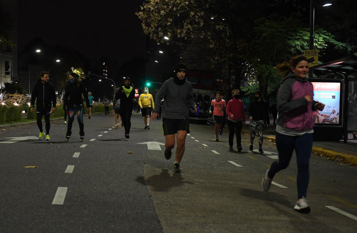 Runners en la Ciudad de Buenos Aires, coronavirus en Argentina