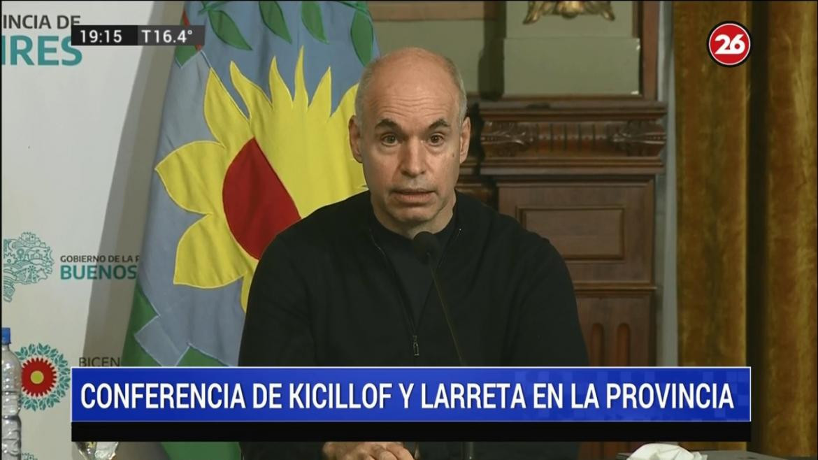 Rodríguez Larreta, Coronavirus en AMBA, Argentina, CANAL 26