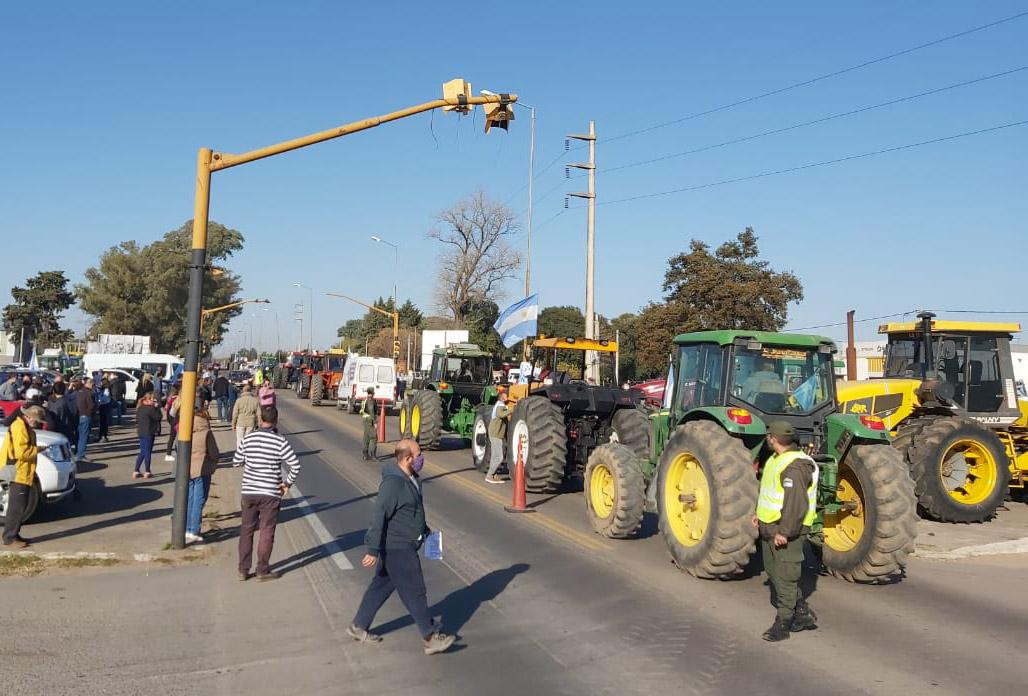 Banderazo contra expropiación de Vicentin, Agencia NA