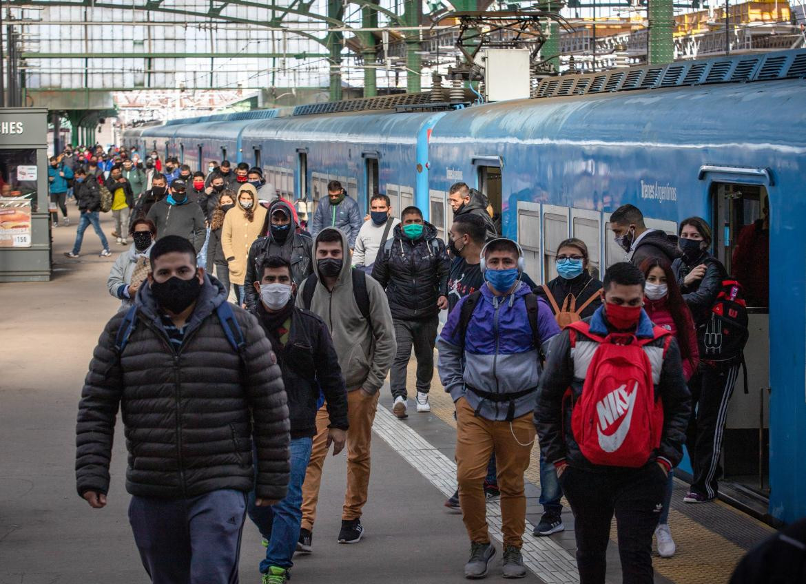 Controles en los trenes, cuarentena, coronavirus en Argentina, covid-19, NA