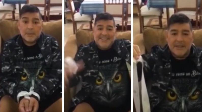 Diego Maradona, video de descargo