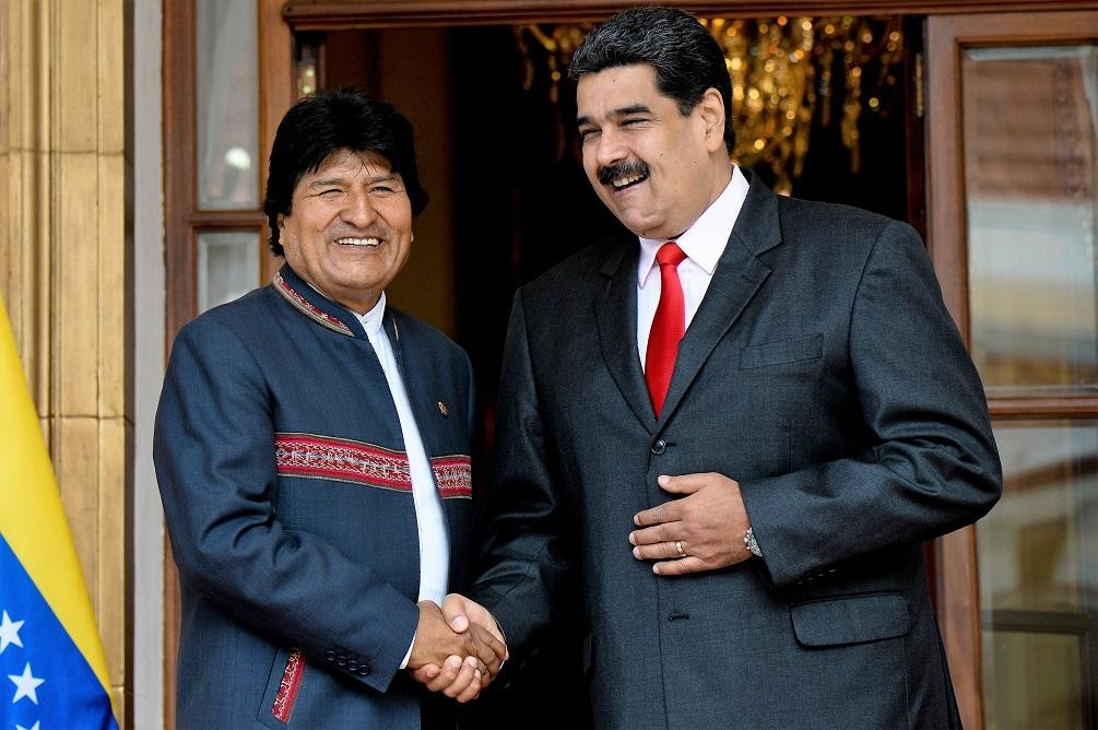Nicolás Maduo y Evo Morales, Venezuela, Bolivia, Reuters