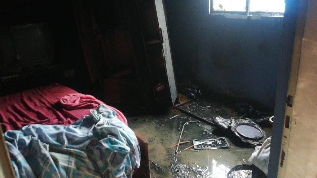 Una estufa provocó un incendio en una vivienda de Bahía Blanca, Foto La Nueva