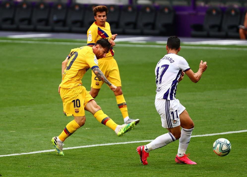 Messi, Barcelona vs. Valladolid, Reuters	