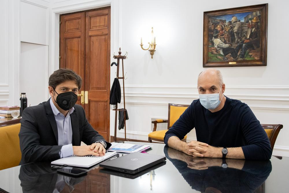 Axel Kicillof y Horacio Rodríguez Larreta, NA