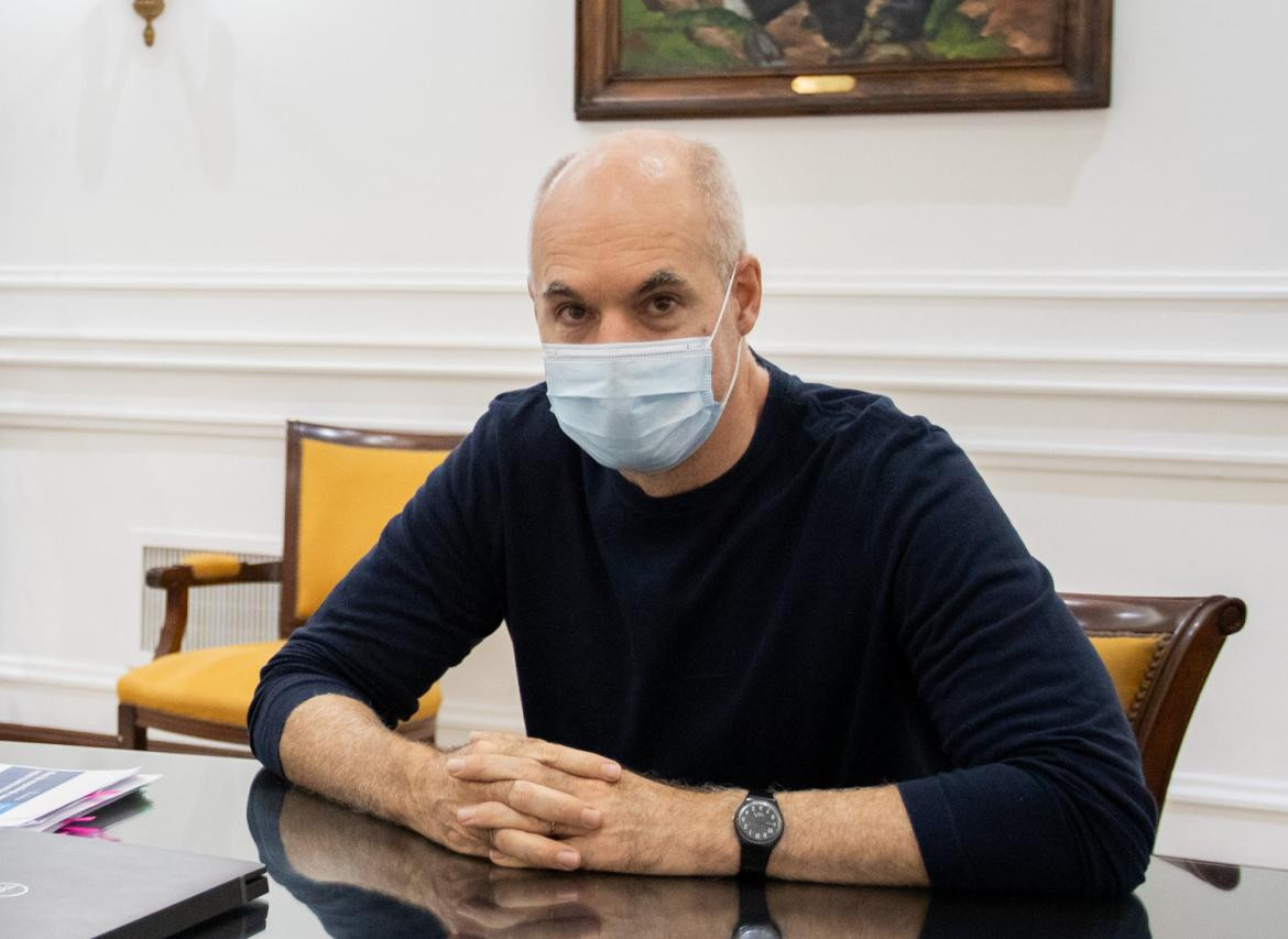 Horacio Rodríguez Larreta, jefe de Gobierno porteño, coronavirus, NA