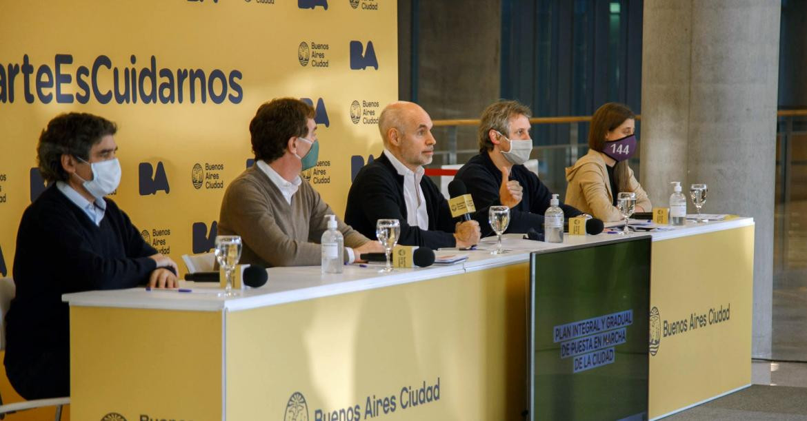 Horacio Rodríguez Larreta, conferencia, coronavirus en la Ciudad, NA