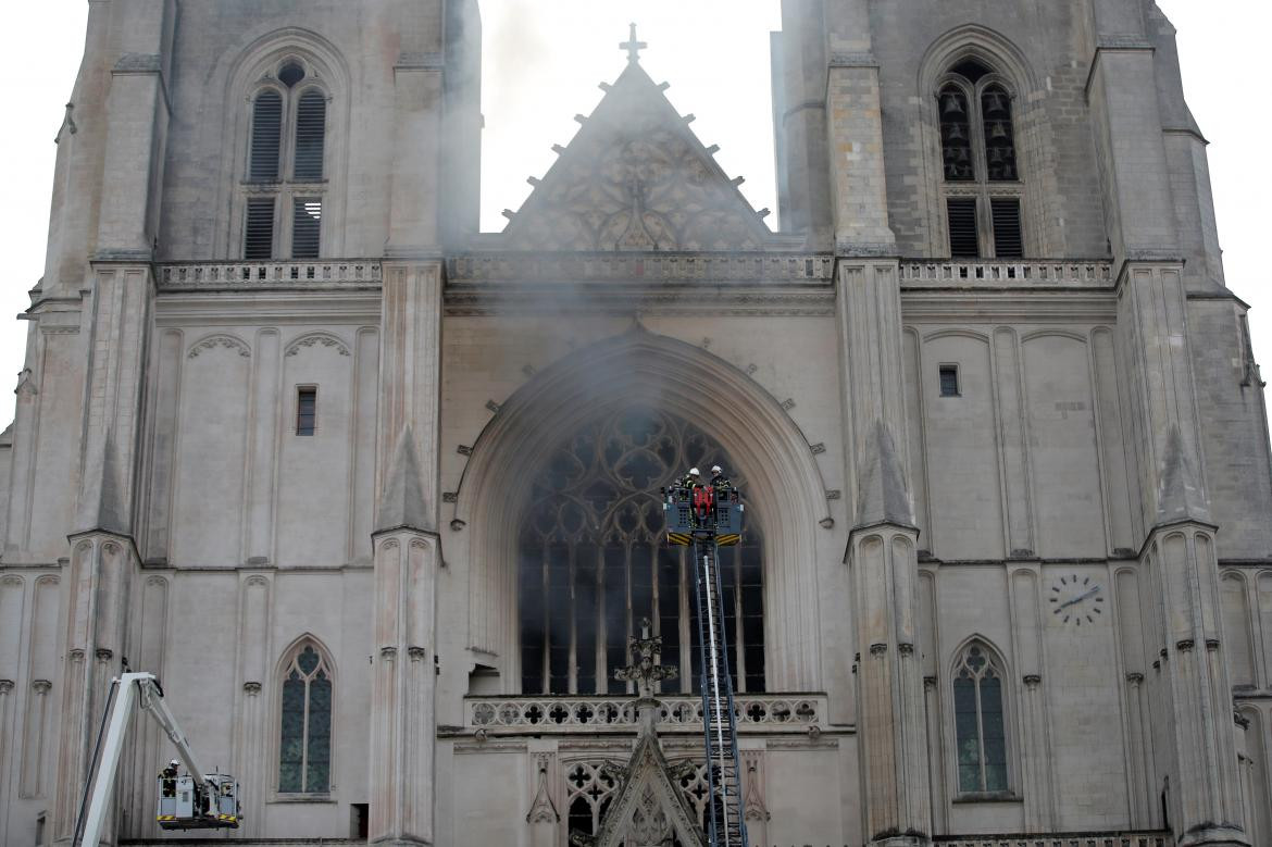 Incendio en Catedral gótica de Nantes, Francia, REUTERS