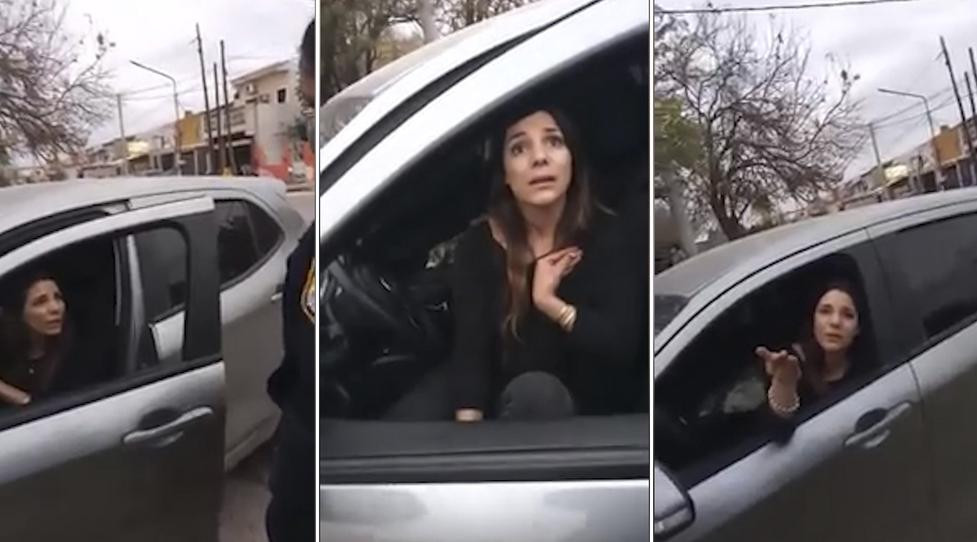 Mujer que grita al ser demorada en Santiago del Estero