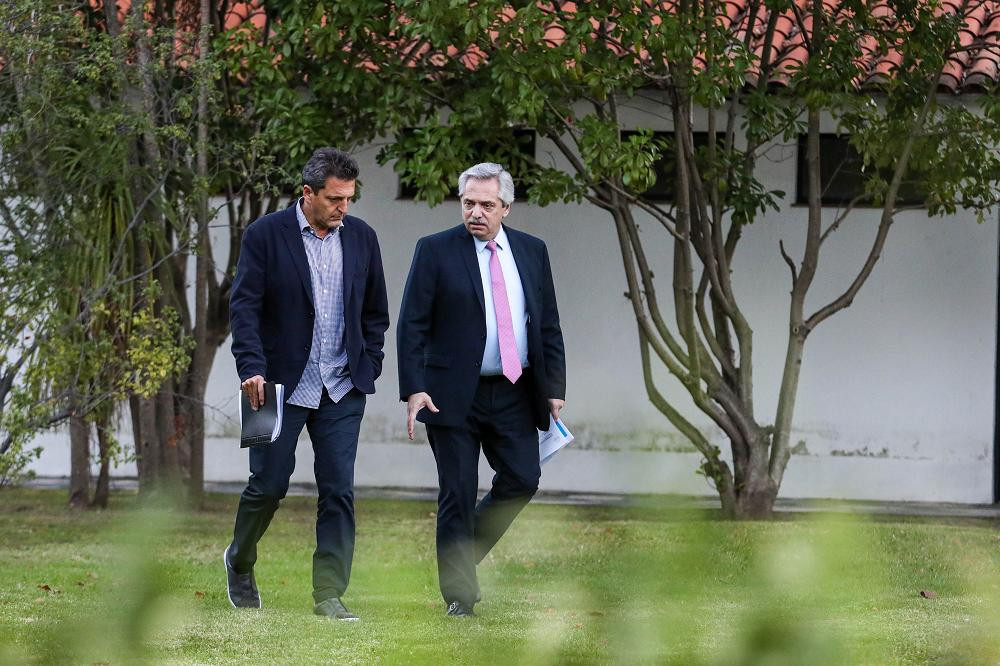 Alberto Fernández y Sergio Massa, NA