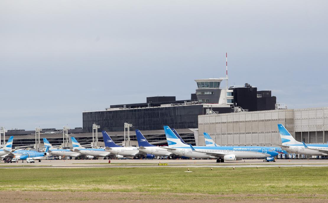 Aerolíneas Argentinas, flota de aviones, Aeroparque, NA