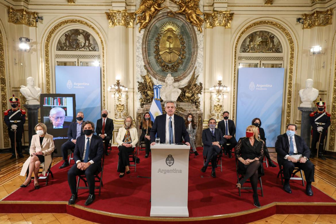 Alberto Fernández, presentación de Reforma Judicial, Casa Rosada, Agencia NA