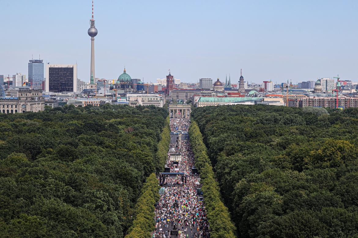 Marcha en Berlín, coronavirus en Alemania, REUTERS