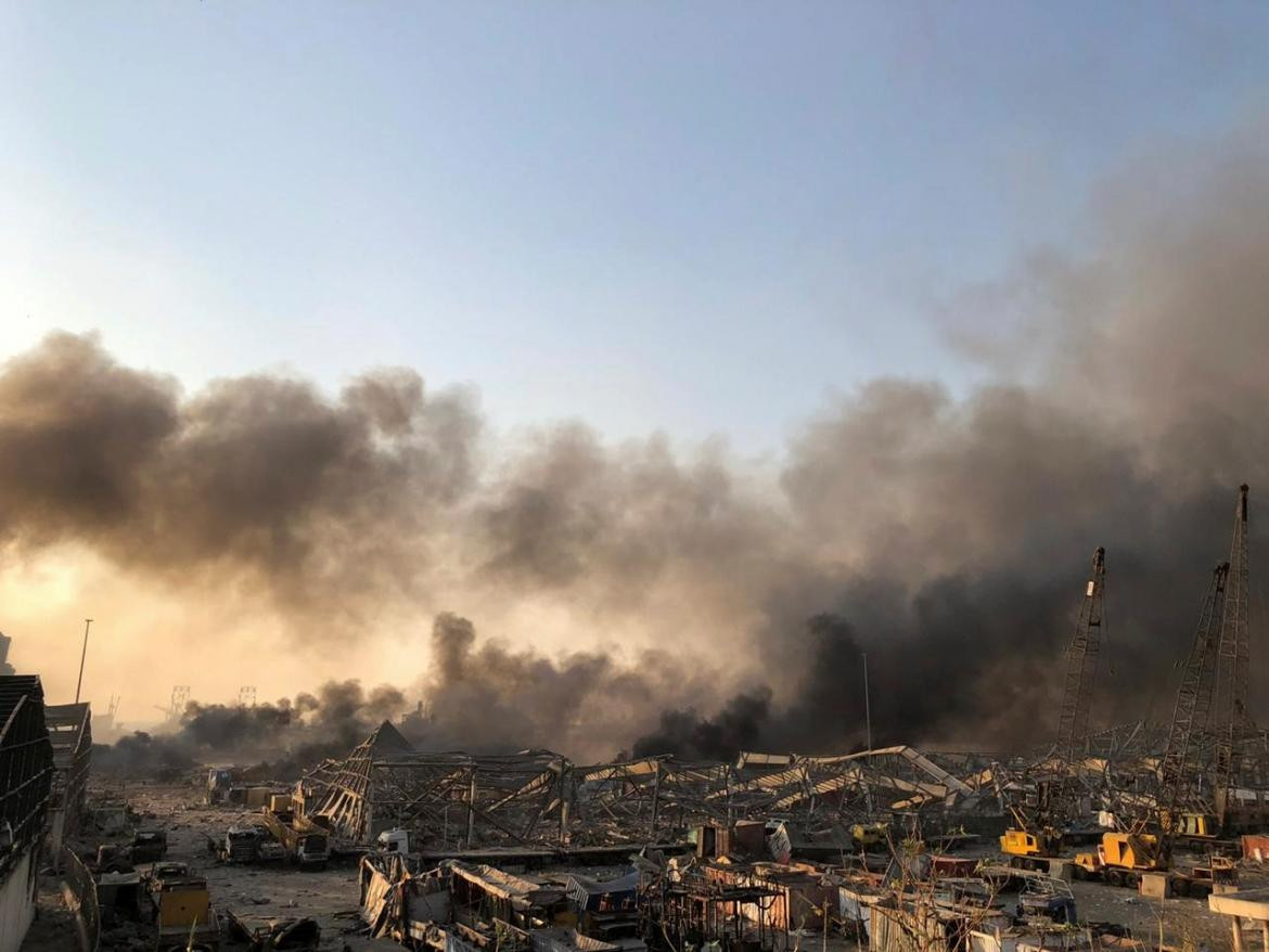 Explosión gigantesca en el Líbano, Beirut, REUTERS