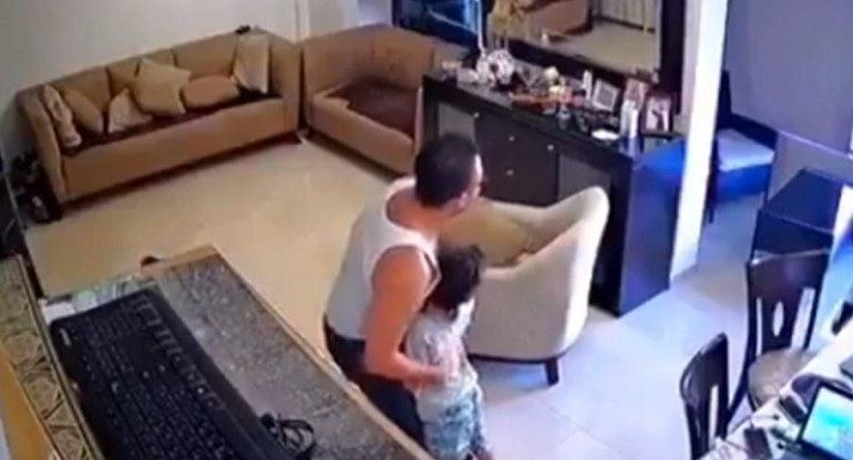 Video de explosión de El Líbano, padre e hijo