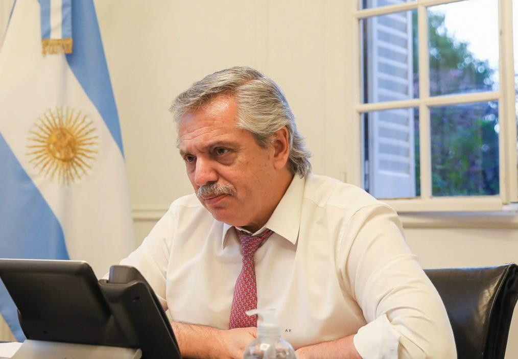 Alberto Fernández, presidente de Argentina. NA.