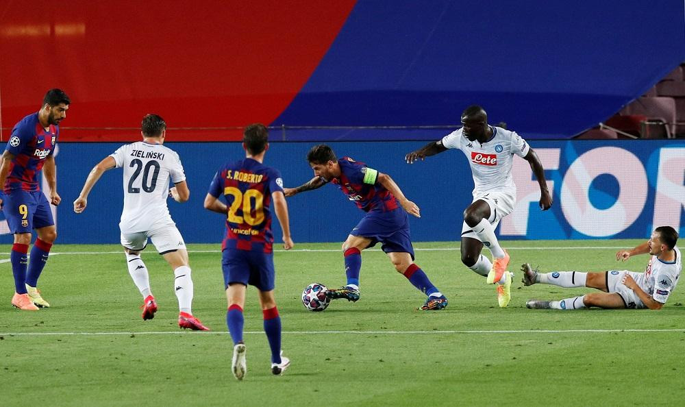 Messi, Barcelona vs. Nápoli, Champions League, Reuters	