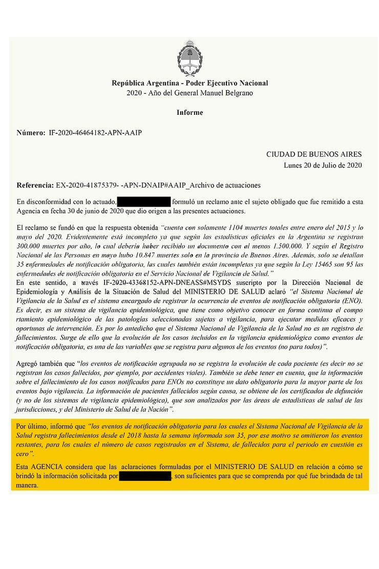 La respuesta del Ministerio de Salud, coronavirus, pandemia