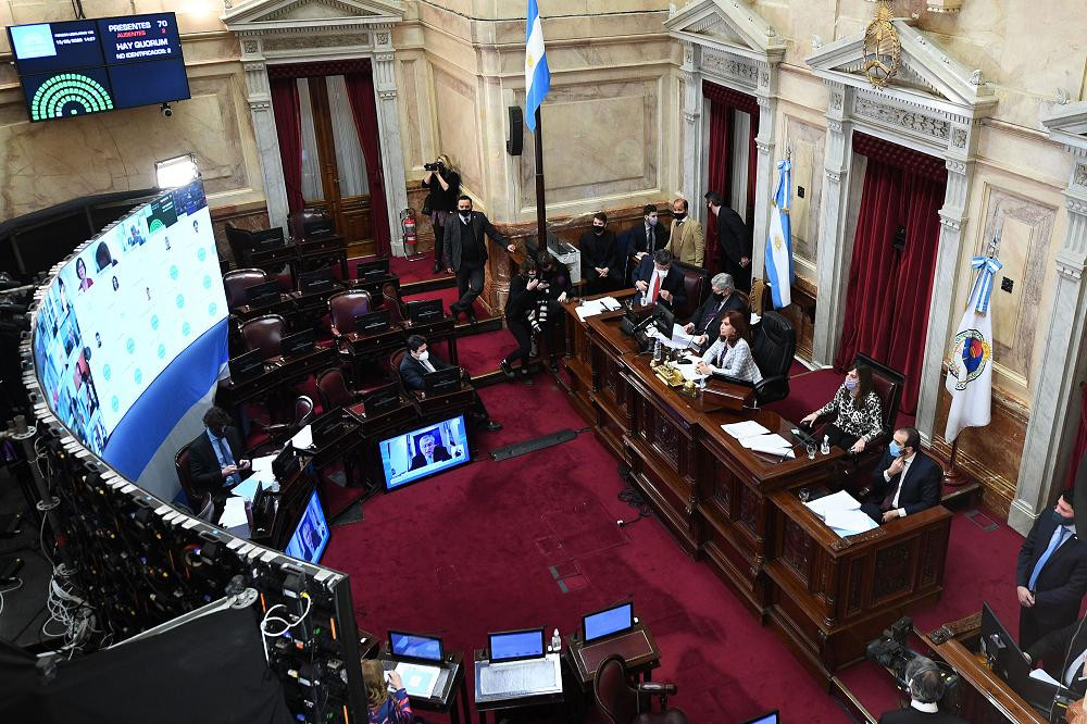 Senado, sesión virtual, NA