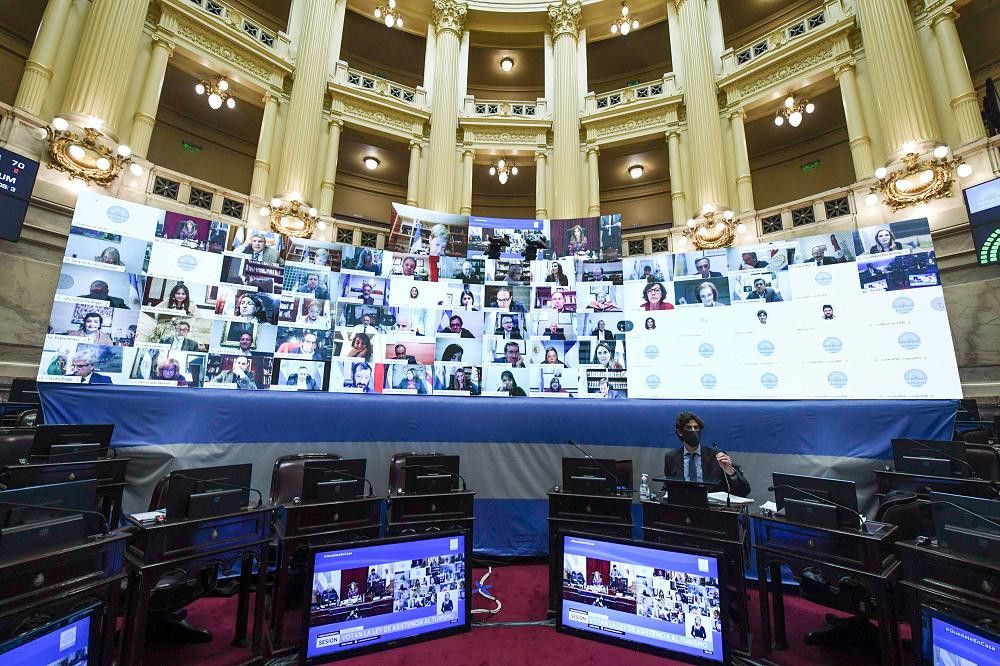 Senado, sesión virtual, NA