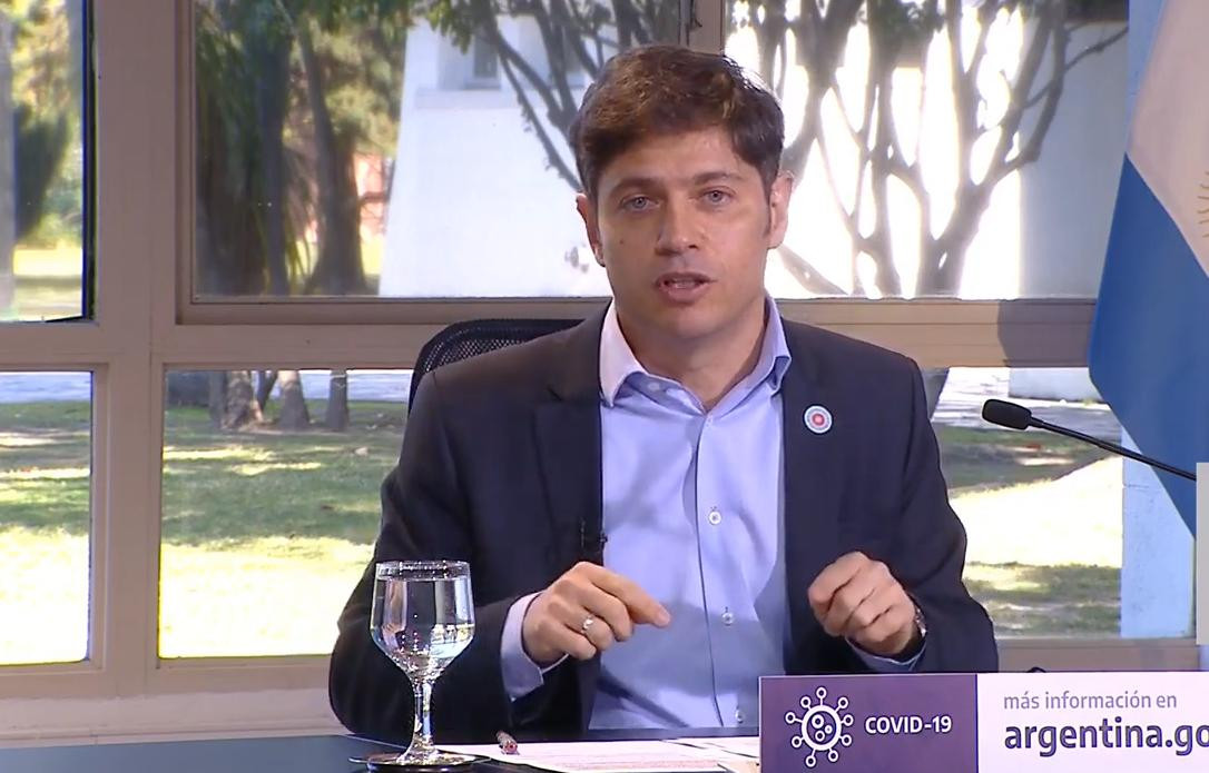 Axel Kicillof, anuncio de cuarentena en Quinta de Olivos, NA	