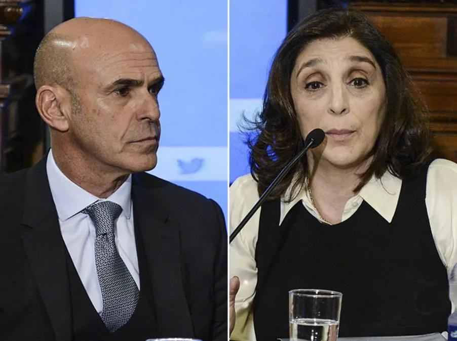 Ex titular de la AFI Gustavo Arribas y su ex número dos, Silvia Majdalani, NA