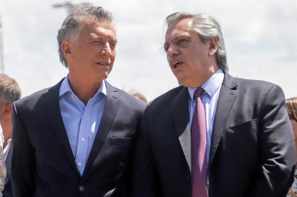 Mauricio Macri y Alberto Fernández, NA