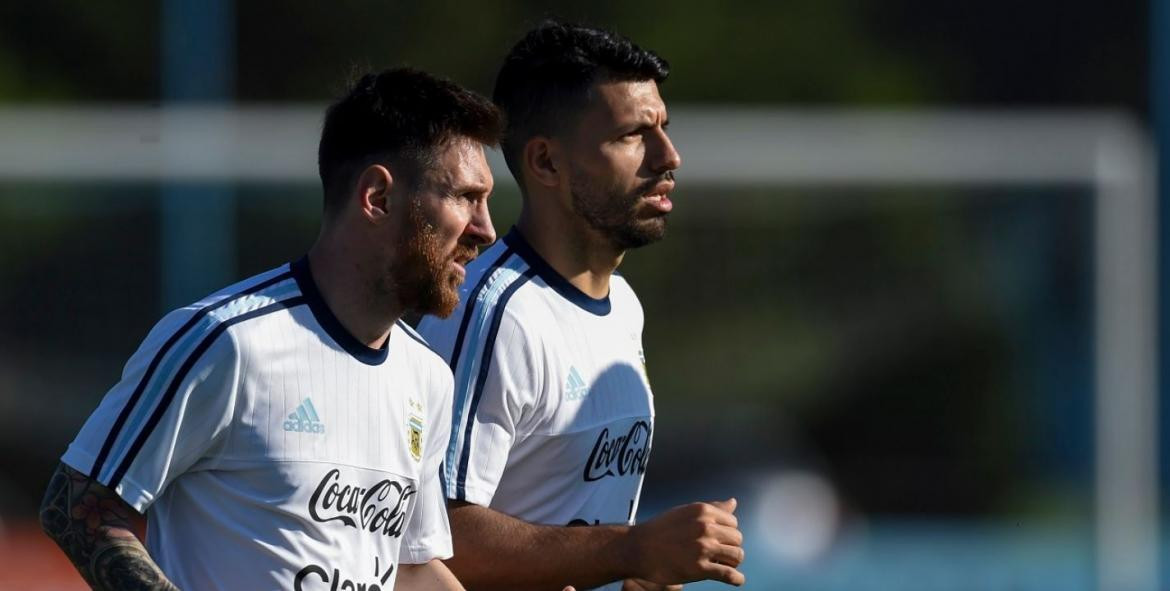 Lionel Messi y el Kun Agüero