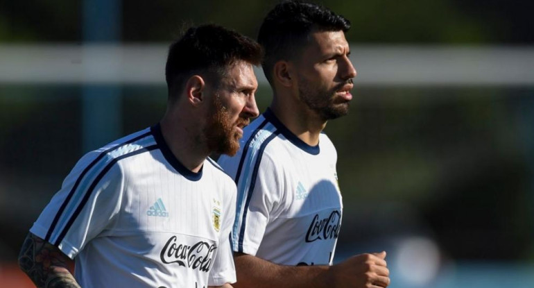 Lionel Messi y el Kun Agüero