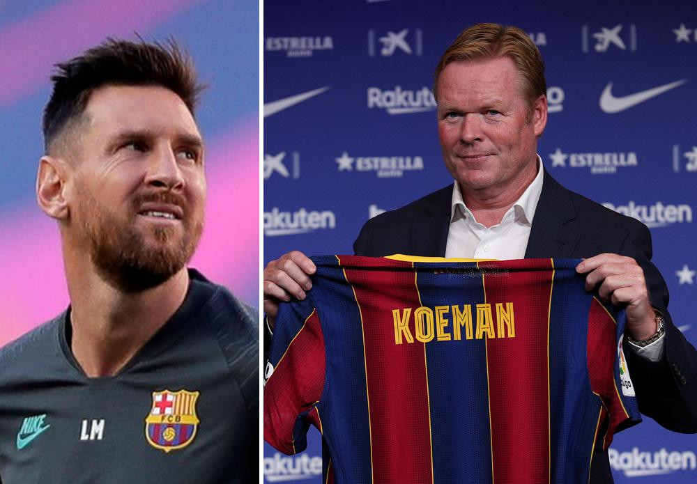 Messi y Koeman, Barcelona, Reuters