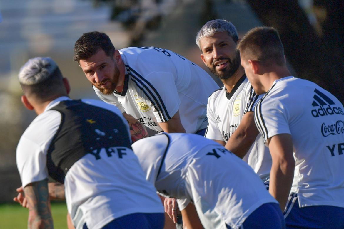 Lionel Messi y Sergio Agüero, Selección Argentina, Agencia NA