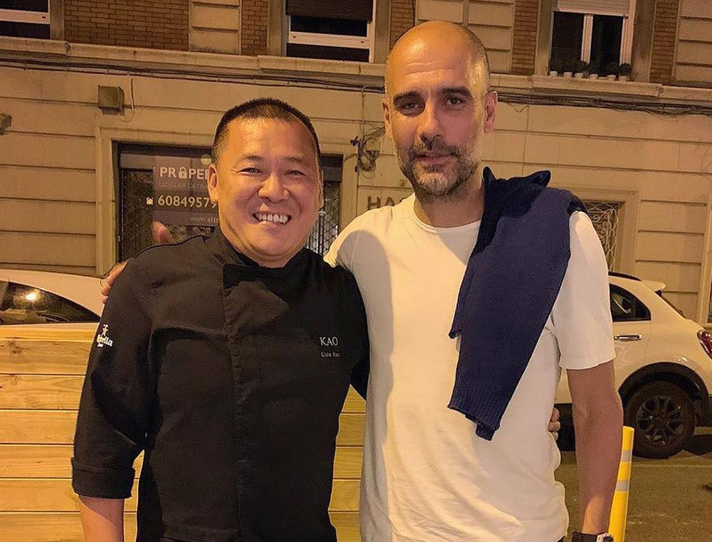 Pep Guardiola en Barcelona. Foto Instagram