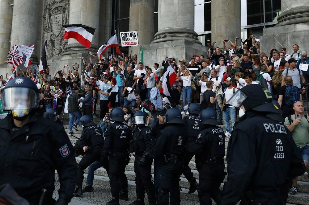 Coronavirus en Alemania, manifestaciones negacionistas por las calles de Berlín, Reuters	