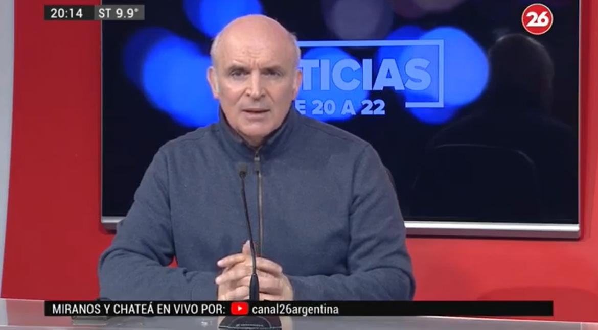 José Luis Espert en Canal 26