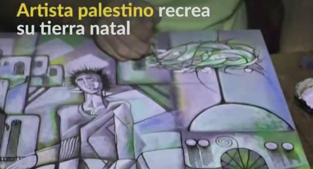 VIDEO REUTERS, Refugiado palestino recrea su tierra natal en pinturas	