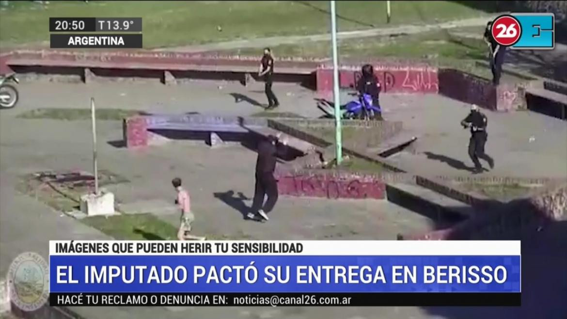 Se entregó en Ensenada ex barra de Cambaceres y kickboxing que puso en fuga a 5 policías, CANAL 26	